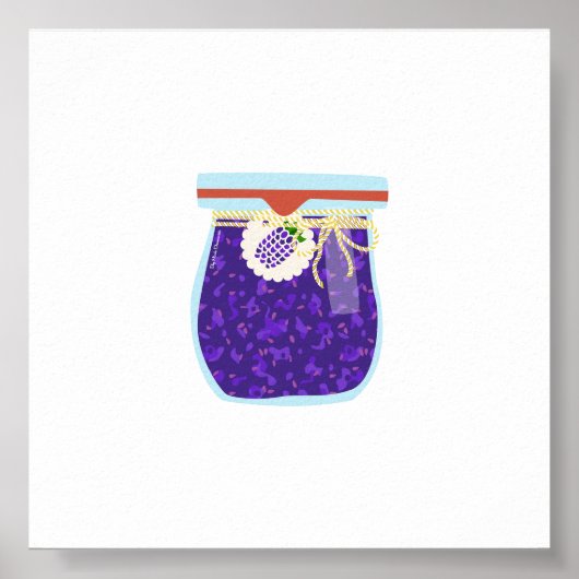 Inblikken van voedsel - BlackBerry Jam Poster (Voorkant)