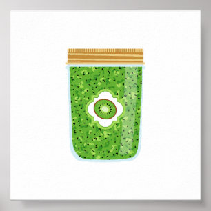 Inblikken van voedsel - Kiwi Jam Poster