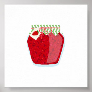 Inblikken van voedsel - Strawberry Jam Poster