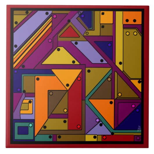 Inbouw (keramische Tegel) Tegeltje (Voorkant)