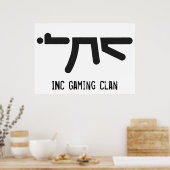 INC AK47 Black Logo Poster (Keuken)