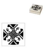 Inca Design Rubber Stamp, Peruaanse Design Stamp Rubberstempel (Gestempeld)