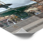 Inca Emperor Pachacuti Standbeeld, Cuzco, Peru Poster (Hoek)