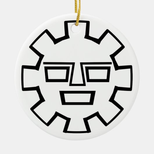 Inca God Keramisch Ornament (Voorkant)