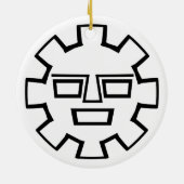 Inca God Keramisch Ornament (Achterkant)