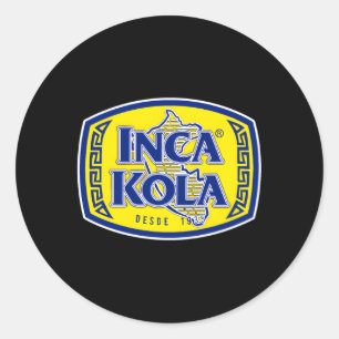 Inca Peru Gouden Kola Bubblegum Cream Soda Ronde Sticker