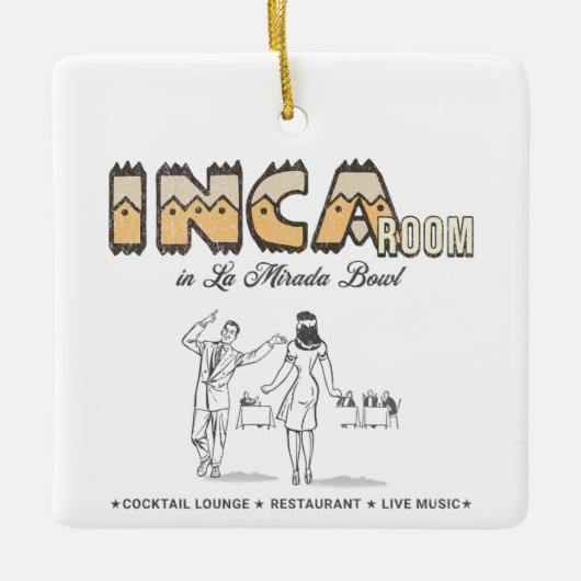 INCA Room in La Mirada Bowl  Keramisch Ornament (Voorkant)