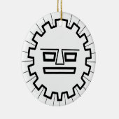 INCA SUN GOD KERAMISCH ORNAMENT (Rechts)