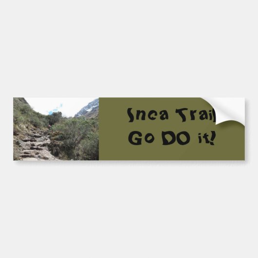 INCA TRAIL GA HET Bumpersticker DOEN (Voorkant)