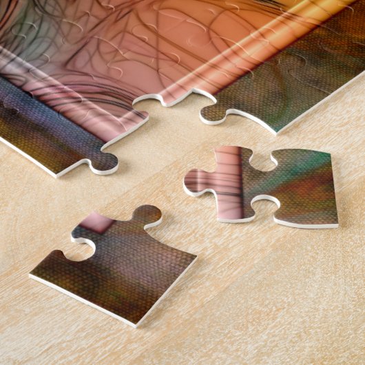 Inca volkskunst traditioneel legpuzzel (Zijkant)