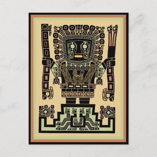 Inca Warrior God Briefkaart (Voorkant)