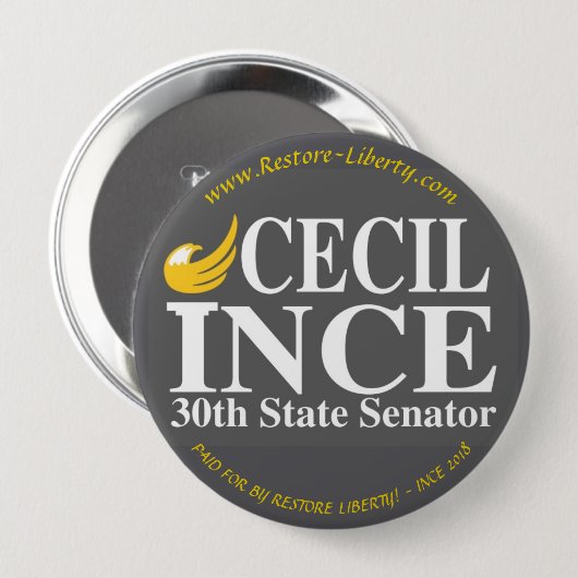Ince 2018 Campaign Button (Voorkant /achterkant)