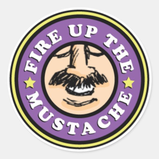 Incendez les Stickers Moustache ! (Devant)
