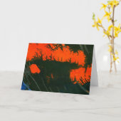 "Incendie de marais #2" Résumé Design Carte de voe (Fleur jaune)