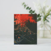 "Incendie de marais #3" Carte postale abstraite de (Debout devant)