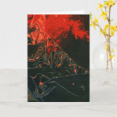 "Incendie de marais #3" Résumé Design Carte de voe (Fleur jaune)