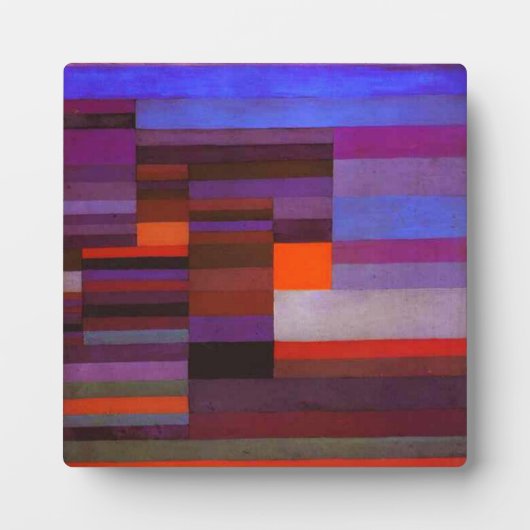 Incendie de Paul Klee sur la plaque du soir (Devant)