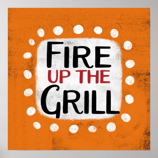 Incendie Le Grill Poster Mur Art (Devant)