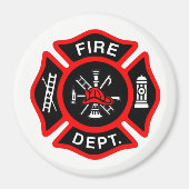 Incendie Maltese Cross Magnet (Devant)