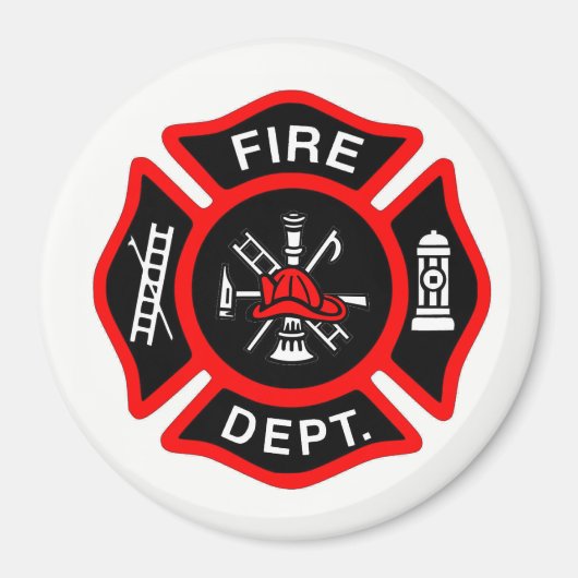 Incendie Maltese Cross Magnet (Devant)