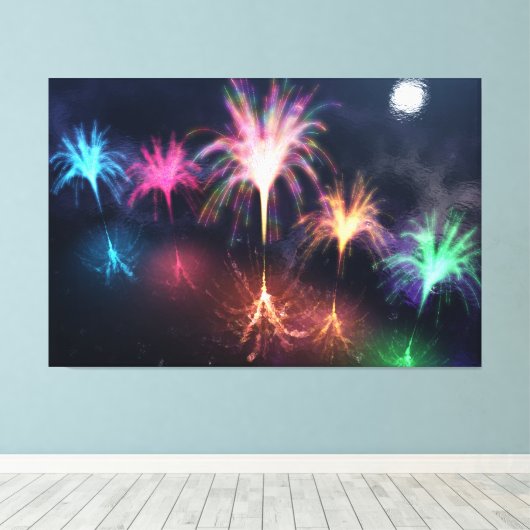 Incendie sur la toile d'eau (Insitu (Plancher de Bois))