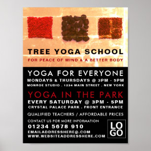 Incense Squares, Yoga Class Adverteren Poster