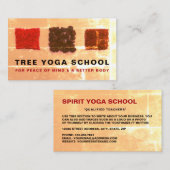 Incense Squares, Yoga Instructor Visitekaartje (Voorkant / Achterkant)