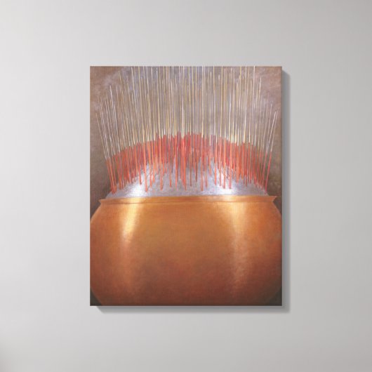 Incense sticks canvas afdruk (Voorkant)