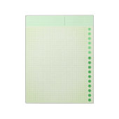 (Inch Ruled Squared) Green Blank Grid Graph Paper Notitieblok (Gedraaid)