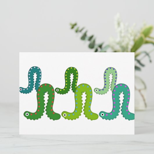 Inch Worm Drill Team Kaart (Staand voorkant)