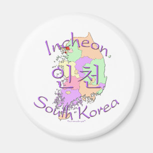 Incheon Zuid-Korea Magneet