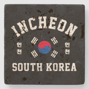 Incheon Zuid-Korea T-Shirt Stenen Onderzetter