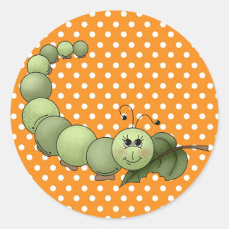 Inchworm Ronde Sticker