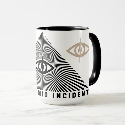 Incident pyramidal Big Mug - 15 oz (Devant droit)