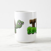 Inclinaison et tasse de logo de pousse avec la (Centre)