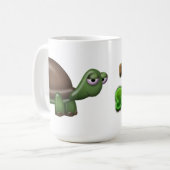 Inclinaison et tasse de logo de pousse avec la (Devant gauche)