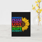Inclusie Aanvaarding Vriendelijkheid Solidariteit Kaart (Gele Bloem)