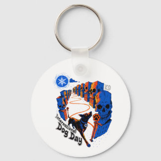 Inclusie Hond K9 Ontwerp Sleutelhanger