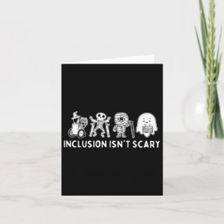 Inclusie is niet eng Teacher Skeleton Ghost Schatt Kaart