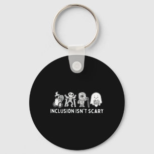 Inclusie is niet eng Teacher Skeleton Ghost Schatt Sleutelhanger