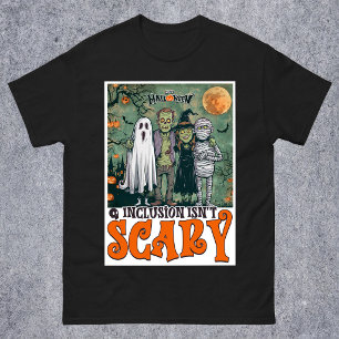 Inclusie Is Niet Schrikbarend Halloween Horror Kar T-shirt
