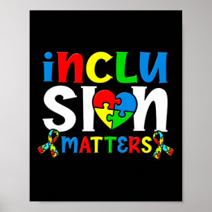Inclusie Problemen Autistische Autisten Ondersteun Poster