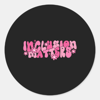 Inclusie S Gezondheidsbewustzijn (op de rug) Ronde Sticker