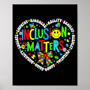 Inclusie speciaal onderwijs docent autisme poster