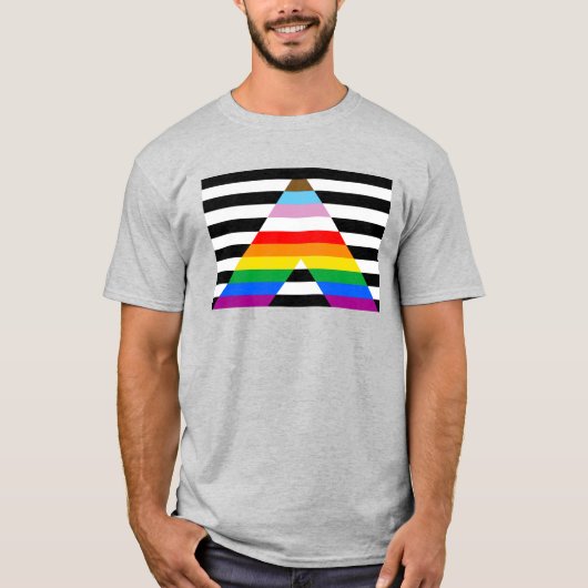 Inclusief Ally Pride Flag T-Shirt (Voorkant)