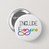 Inclusief iedereen - Bewustmaking van de neurodive Ronde Button 5,7 Cm (Voorkant /achterkant)