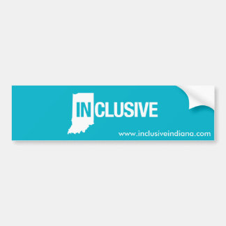 Inclusief Indiana-Bumpersticker Bumpersticker