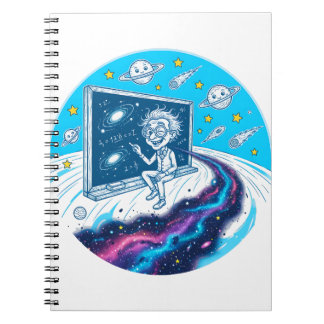 Inclusief kosmisch professorontwerp notitieboek