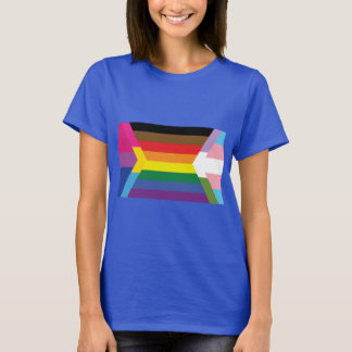 Inclusief vlag w/ Bi, Pan, Trans en GQ kleuren T- T-shirt