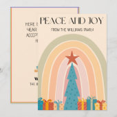 Inclusieve Boho Vrede Liefde LGBTQ Kerstkaart (Voorkant / Achterkant)